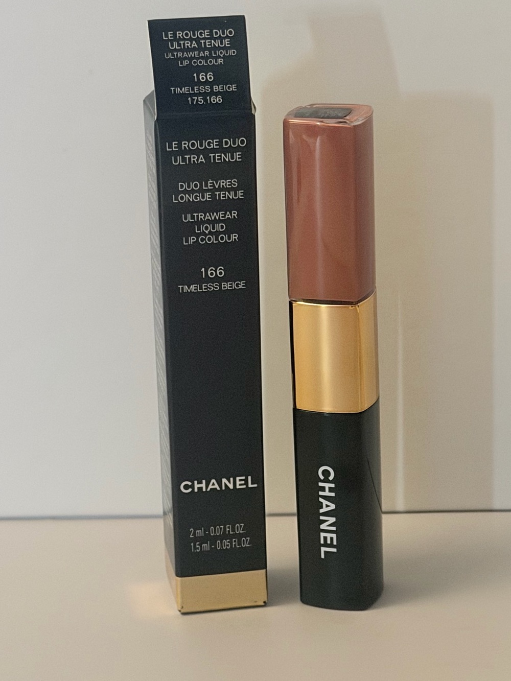 Chanel Le Rouge Duo Ultra Tenue 166 Timeless Beige – NIB